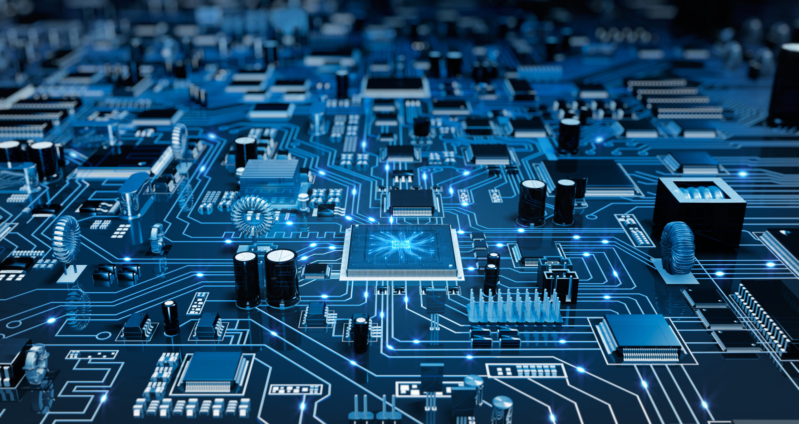 futuristic circuit board