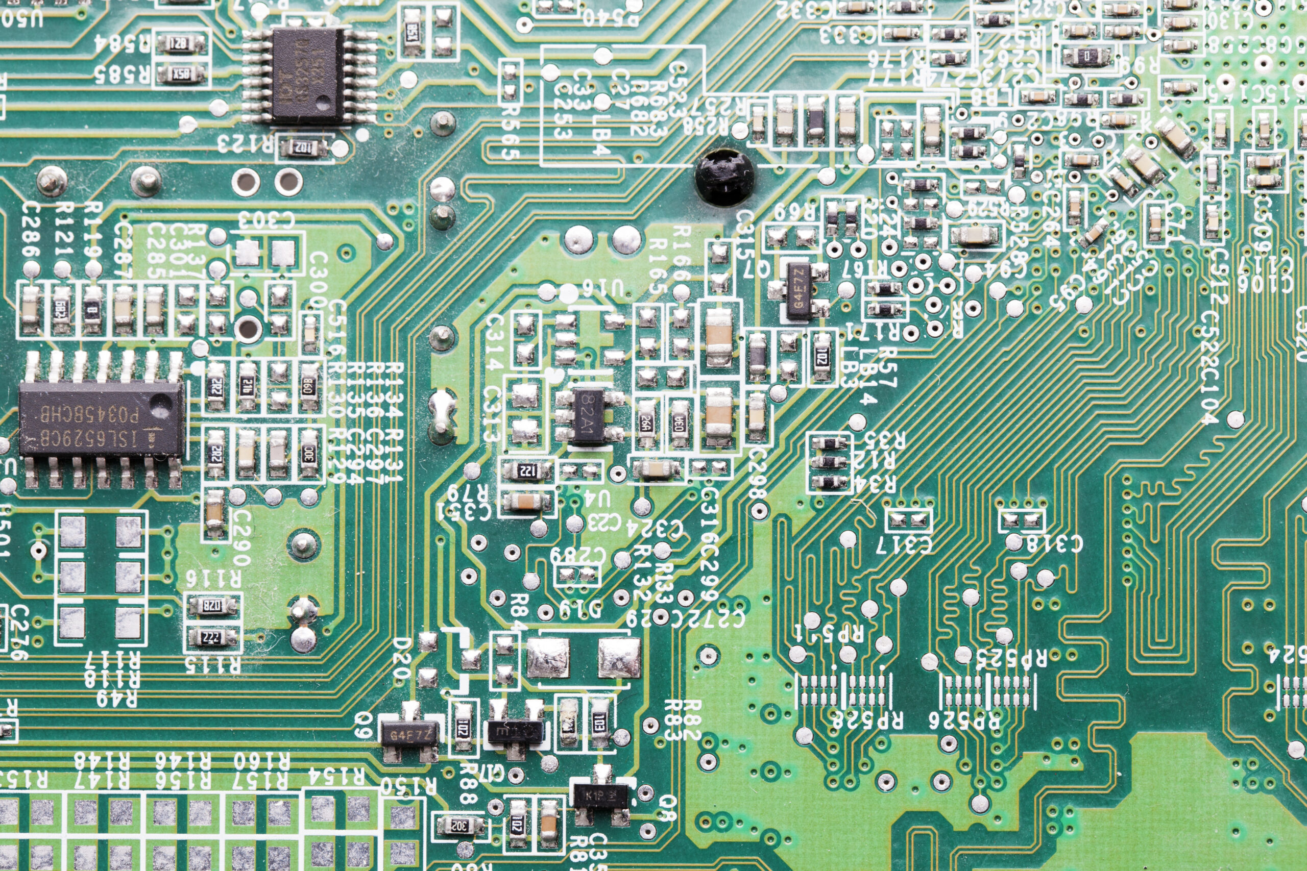 Close up of circuit board