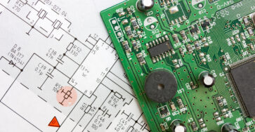 schematic diagram and electronic board
