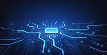 Abstract technology chip processor background circuit board