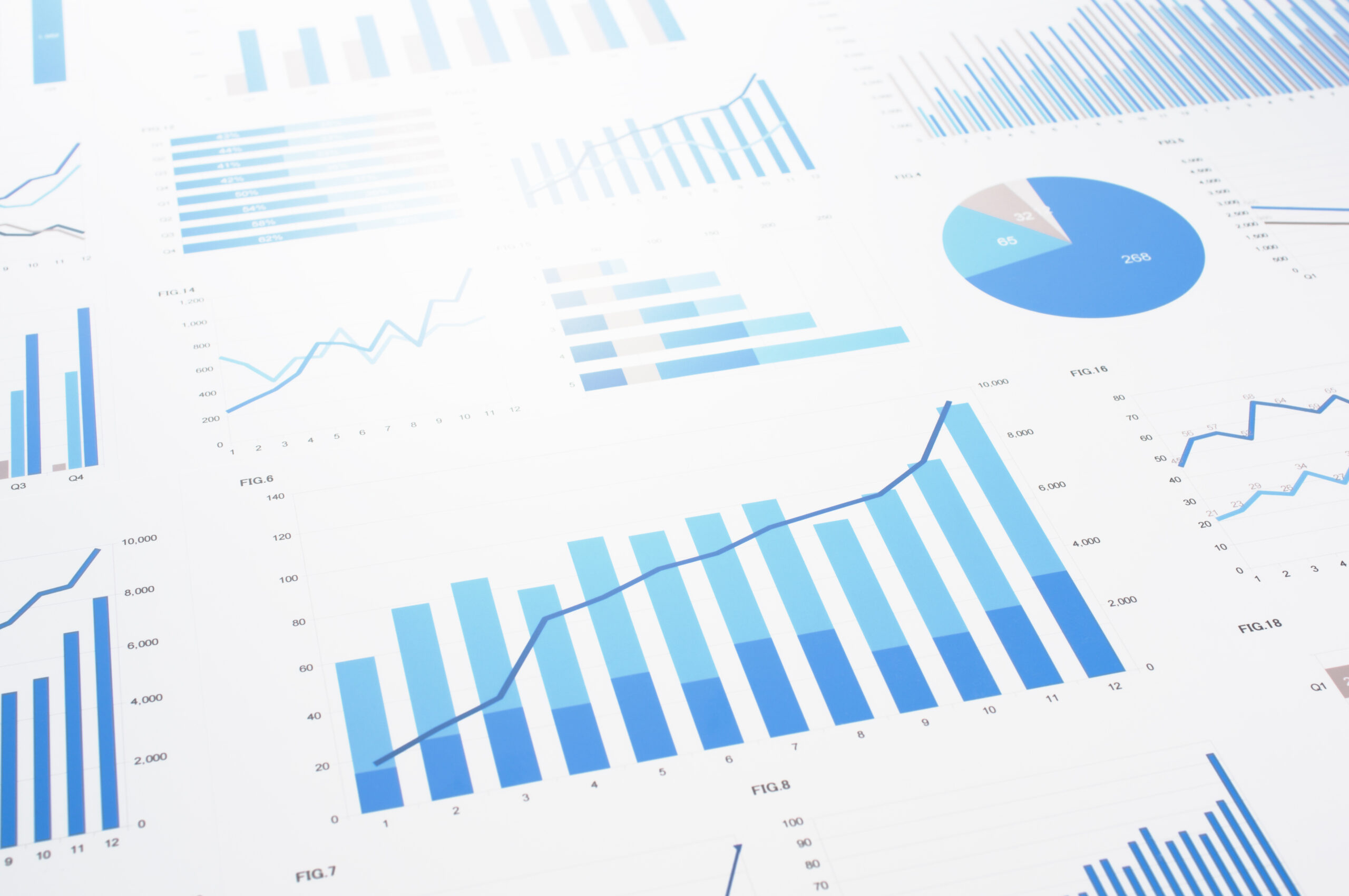 charts and graphs visual