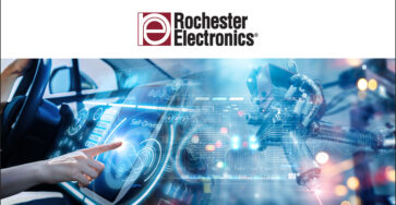 Rochester Electronics branded image of futuristic car