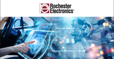 Rochester Electronics branded image of futuristic car